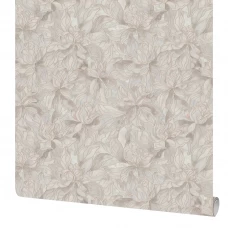Обои флизелиновые Московская обойная фабрика Лилу серо-бежевые 1.06 м 4216-3