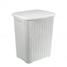 Корзина для белья Violet Вязь цвет белый Корзина для белья Violet Вязь цвет белый