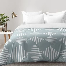 Комплект постельного белья Mona Liza Minimal двуспальный сатин серо-голубой