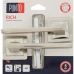 Дверные ручки Punto Rich, без запирания, цвет матовый никель/хром