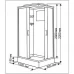 Душевая кабина Sensea Cube низкий поддон 80x100 см