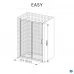 Комплект профилей и фурнитуры для раздвижной душевой двери Sensea Easy 130 см цвет хром