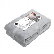 Плед Enalie Granit 5 200x220 см велсофт цвет светло-серый Плед Enalie Granit 5 200x220 см велсофт цвет светло-серый