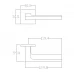 Дверные ручки Edson EDS-121H-Q2, цвет черный