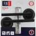 Дверные ручки Punto Polo, без запирания, цвет черный