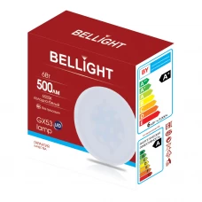 Лампа светодиодная Bellight GX53 220-240 В 6 Вт диск 500 лм холодный белый свет