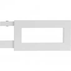 Наконечник Квадро Симпл металл цвет белый 4 см 2 шт.