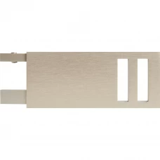 Наконечник Квадро металл цвет сатин 4 см 2 шт.