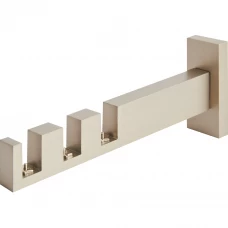 Держатель трехрядный алюминий цвет сатин 16 см