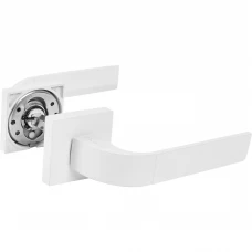 Ручки на розетке алюминий Пиньолата 132 мм цвет матовый белый Ручки на розетке алюминий Пиньолата 132 мм цвет матовый белый