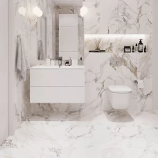 Керамогранит Glamour 60x120 см 1.44 м² полированный цвет белый