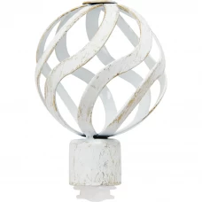 Наконечник Карусель алюминий цвет белый классик 20 см