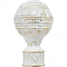 Наконечник Ампир алюминий цвет белый классик 20 см