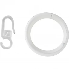 Кольцо с крючком железо цвет белый классик 20 см 10 шт. Кольцо с крючком железо цвет белый классик 20 см 10 шт.