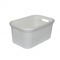 Корзинка Violet Ротанг 51x32.7x24.5 см прямоугольная цвет белый Корзинка Violet Ротанг 51x32.7x24.5 см прямоугольная цвет белый