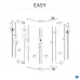 Комплект стекол для душевой ширмы Sensea Easy 1/4 круга 100x100 см прозрачное, цвет профиля на выбор Комплект стекол для душевой ширмы Sensea Easy 1/4 круга 100x100 см прозрачное, цвет профиля на выбор