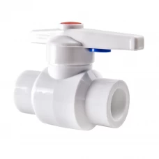 Кран шаровый D20 мм полнопроходной полипропилен Кран шаровый D20 мм полнопроходной полипропилен