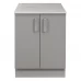 Шкаф напольный Нарбус 60х85х60 см ЛДСП цвет серый