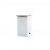 Шкаф напольный с 1 ящиком Изида 40x85x60 см ЛДСП цвет белый