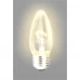 Лампа накаливания E27 230 В 60 Вт свеча прозрачная 660 лм, тёплый белый свет