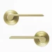 Дверные ручки Inspire Birdie без запирания, комплект, цвет латунь матовая