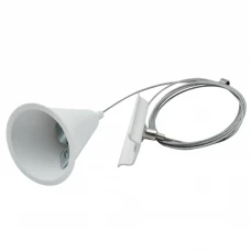 Тросовый подвес для трекового шинопровода пластиковый/металлический цвет белый Тросовый подвес для трекового шинопровода пластиковый/металлический цвет белый