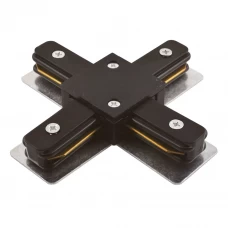 Коннектор X-образный пластиковый/металлический цвет черный