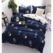 Комплект постельного белья Mona Liza Space полутораспальный поплин синий Комплект постельного белья Mona Liza Space полутораспальный поплин синий
