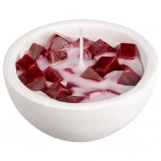 Свеча ароматизированная в гипсе Ягодный бордовая 6 см Свеча ароматизированная в гипсе Ягодный бордовая 6 см