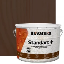 Антисептик Akvateks Standart полуматовый орех 9 л