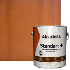 Антисептик Akvateks Standart полуматовый тик 2.7 л
