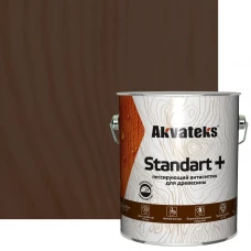 Антисептик Akvateks Standart полуматовый орех 2.7 л