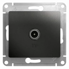 Коннектор ТВ встраиваемый Schneider Electric Glossa цвет антрацит