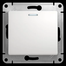 Переключатель встраиваемый Schneider Electric Glossa 1 клавиша цвет белый