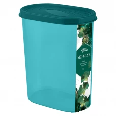 Контейнер для сыпучих продуктов Neo Luxe 1600 мл полистирол изумрудный агат Контейнер для сыпучих продуктов Neo Luxe 1600 мл полистирол изумрудный агат