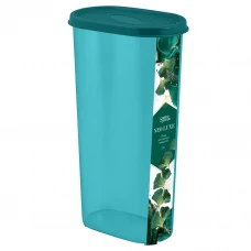 Контейнер для сыпучих продуктов Neo Luxe 2400 мл полистирол изумрудный агат Контейнер для сыпучих продуктов Neo Luxe 2400 мл полистирол изумрудный агат