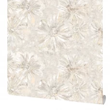 Обои флизелиновые Accento Camomilla кремовые 1.06 м 283682