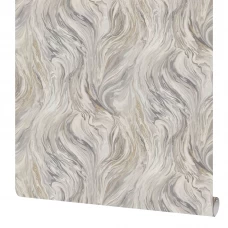 Обои флизелиновые Московская обойная фабрика Байкал серо-золотые 1.06 м 4205-9