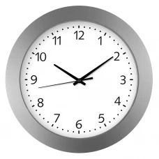 Часы настенные Troykatime Эконом круглые пластик цвет серый бесшумные ø 30.5 см