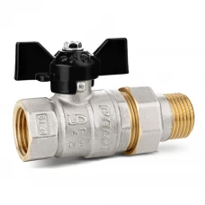 Кран шаровый LD Pride бабочка 3/4" наружная-внутренняя резьба ручка бабочка Кран шаровый LD Pride бабочка 3/4" наружная-внутренняя резьба ручка бабочка