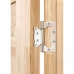 Дверь межкомнатная глухая с замком и петлями в комплекте М-1 80x200 см массив цвет бежевый