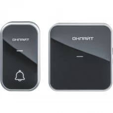 Дверной звонок беспроводной Онлайт ODB-D-AC05-1V1-BL 36 мелодий цвет черный