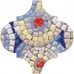 Декор настенный Kerama Marazzi Majolica Gaudi 6.5x6.5 см разноцветный