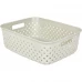 Корзинка для хранения Plast Team Rattan 26.8х19.5х9 см прямоугольная цвет молочный Корзинка для хранения Plast Team Rattan 26.8х19.5х9 см прямоугольная цвет молочный