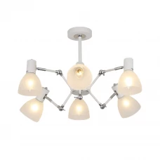 Люстра потолочная «Interna» 5040-6 6 ламп 18 м² цвет белый Люстра потолочная «Interna» 5040-6 6 ламп 18 м² цвет белый