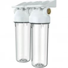 Магистральный фильтр для холодного водоснабжения (ХВС) Unicorn KSBP DUO LM двойной SL10 3/4" пластик