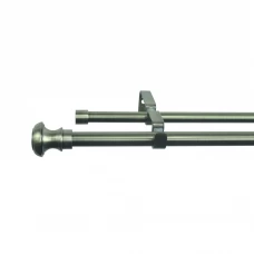 Карниз двухрядный Atik 160-300 см металл цвет латунь