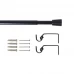 Карниз однорядный Pommel 120-210 см металл цвет черный