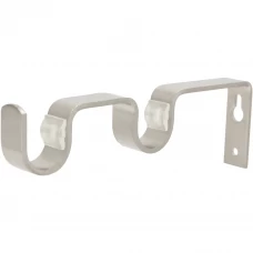 Держатель двухрядный простой металл цвет хром 2 см