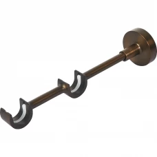 Держатель двухрядный открытый металл цвет античная медь 2 см